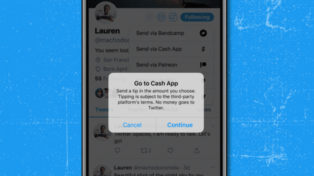 Twitter finalmente agrega ícono para donar dinero a usuarios influyentes